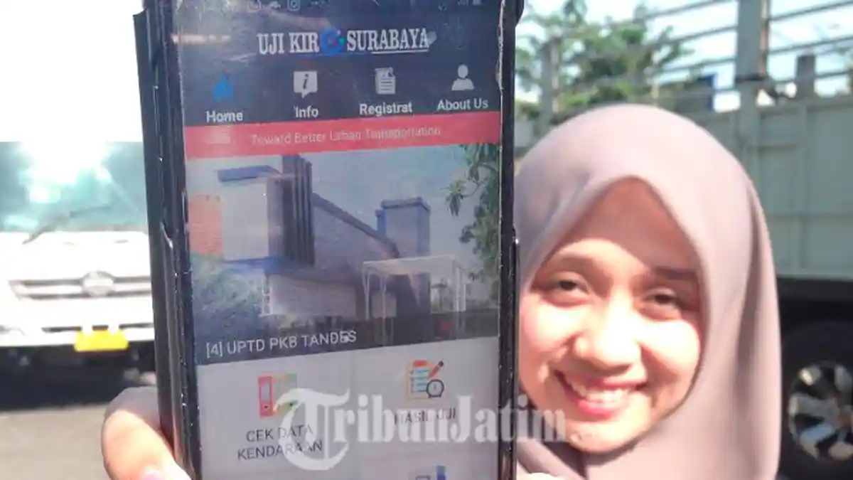 Sekarang Daftar Uji Kir Kendaraan di Surabaya Cukup Lewat Ponsel, Tak Lagi Takut Kecele 