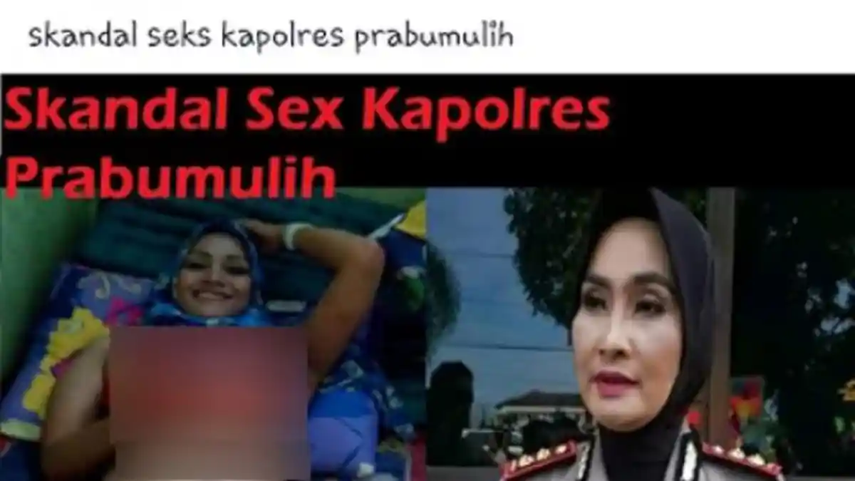 Geger! Foto Polwan Berjudul Skandal Seks Kapolres Prabumulih Tersebar di Facebook