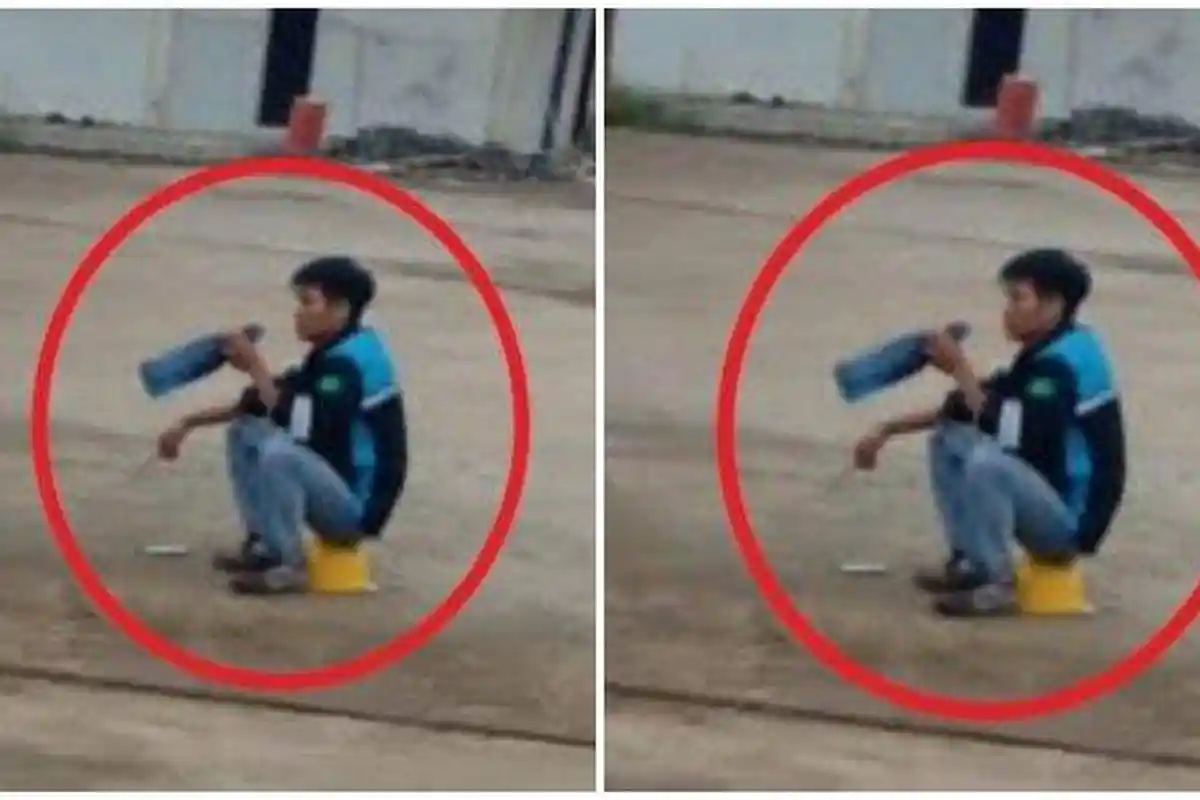 Pria Ini Santai Minum di Samping Jasad Orang yang Baru Saja Dibunuhnya,Tangan Kanan Badik Kiri Botol