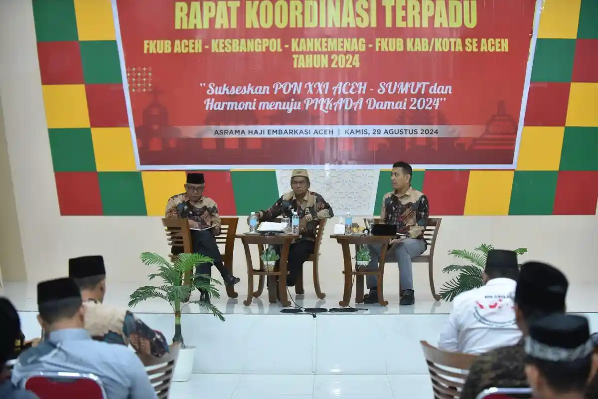 Dari Rakor Terpadu KUB 2024: Aceh Rukun dan Damai, di Agara Terdapat 151 Gereja, Singkil 24 unit