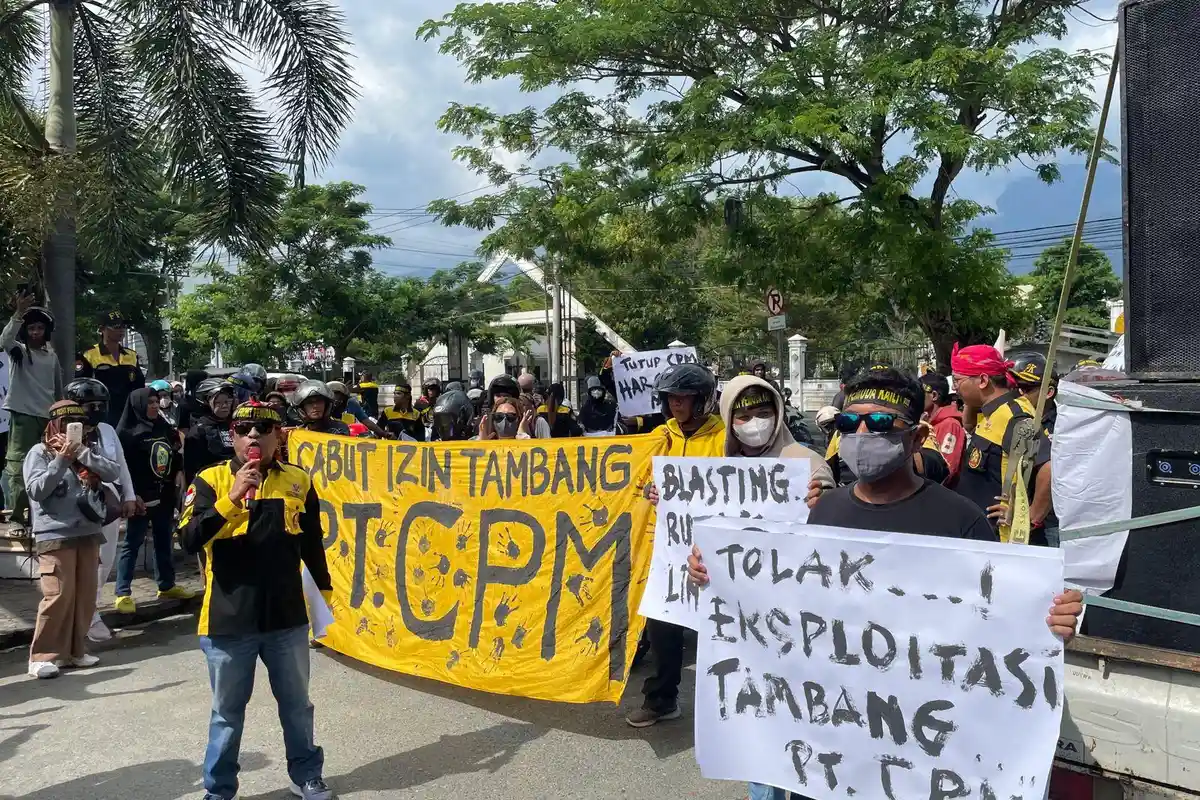 Breaking News: Unjuk Rasa, FPK Tuntut Penghentian Operasional Perusahaan Tambang di Poboya Palu