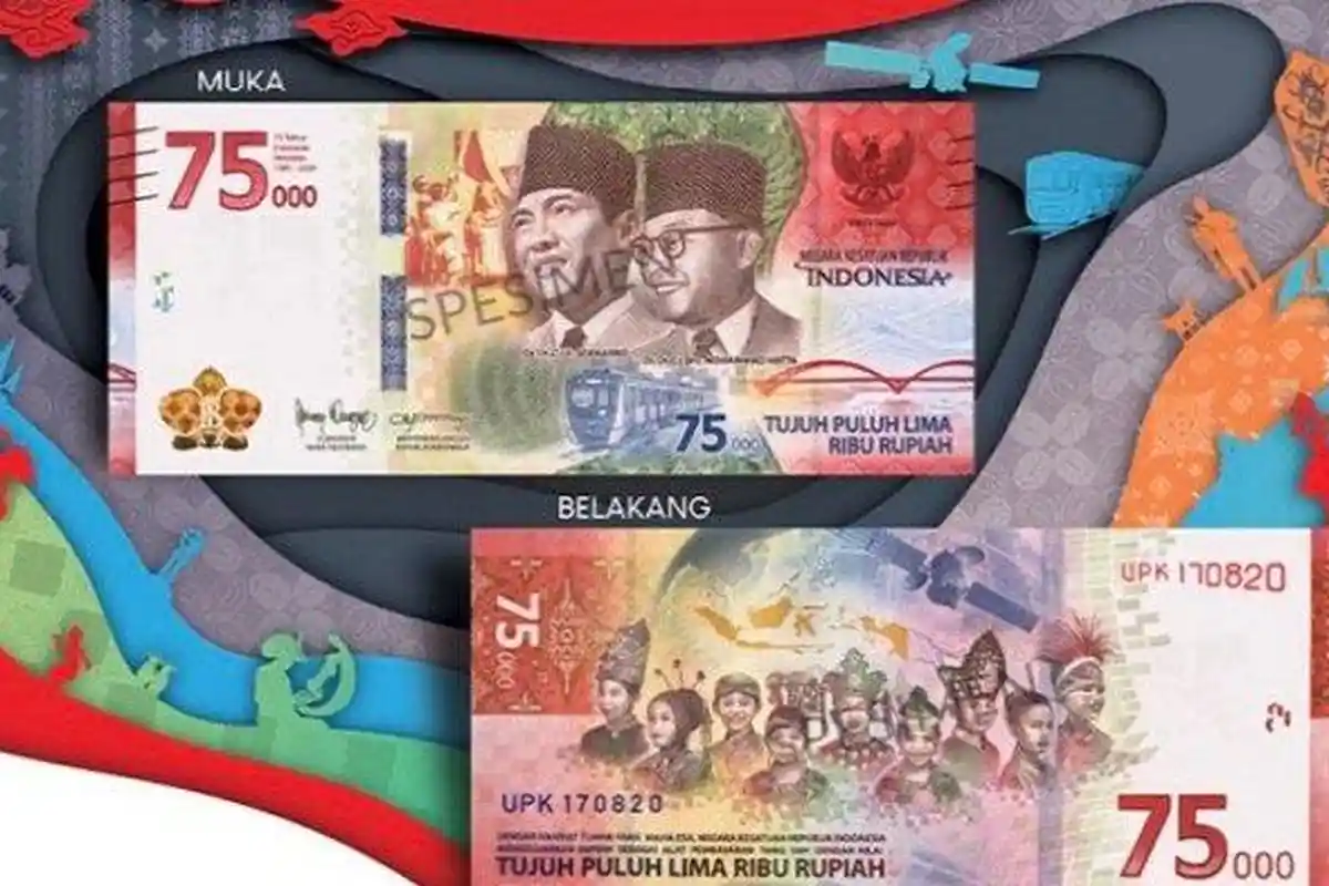 Waspada! Uang Pecahan Rp 75 Ribu Palsu, Begini Cara Membedakannya Dengan yang Asli