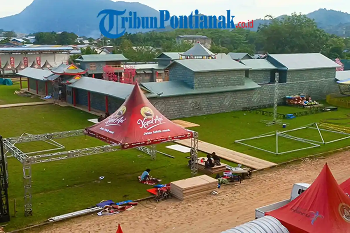 Replika Kampung Tionghoa Segera Rampung Jelang Imlek dan Cap Go Meh di Singkawang