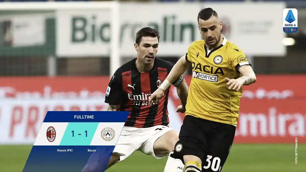 HASIL Liga Italia - AC Milan Nyaris Kalah, Beruntung Kessie Selesaikan Tendangan Penalti Menit 90+7