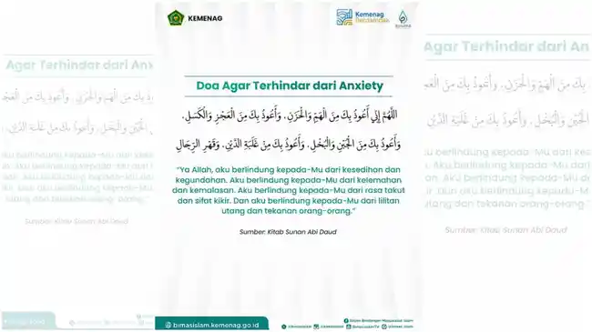 Doa agar Terhindar dari Anxiety: Perlindungan dari Kecemasan dan Kegelisahan