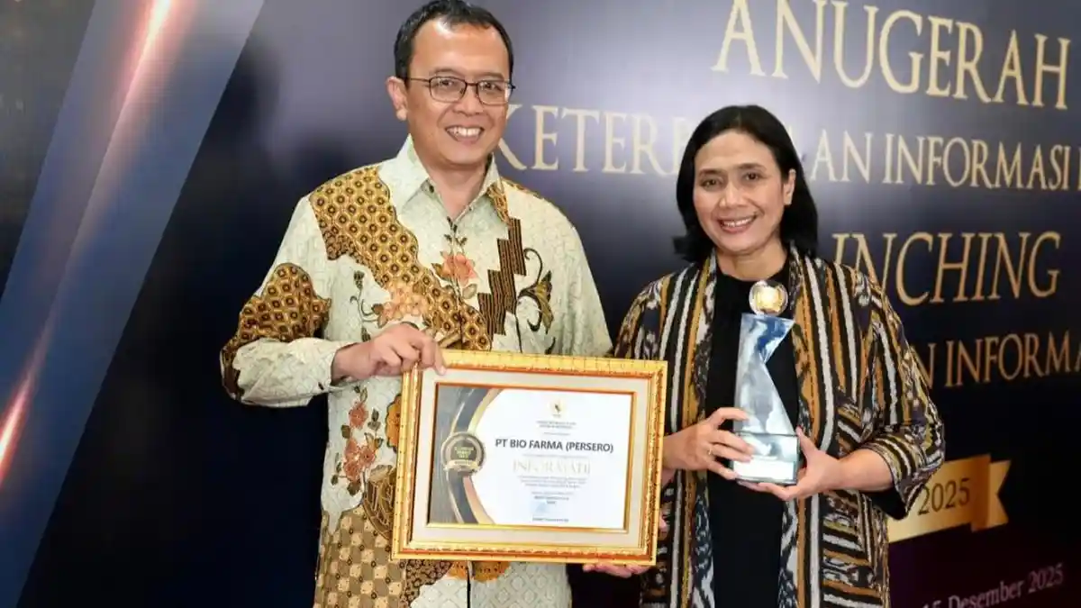 Bio Farma Kembali Raih Predikat Informatif pada Anugerah Keterbukaan Informasi Publik 2025