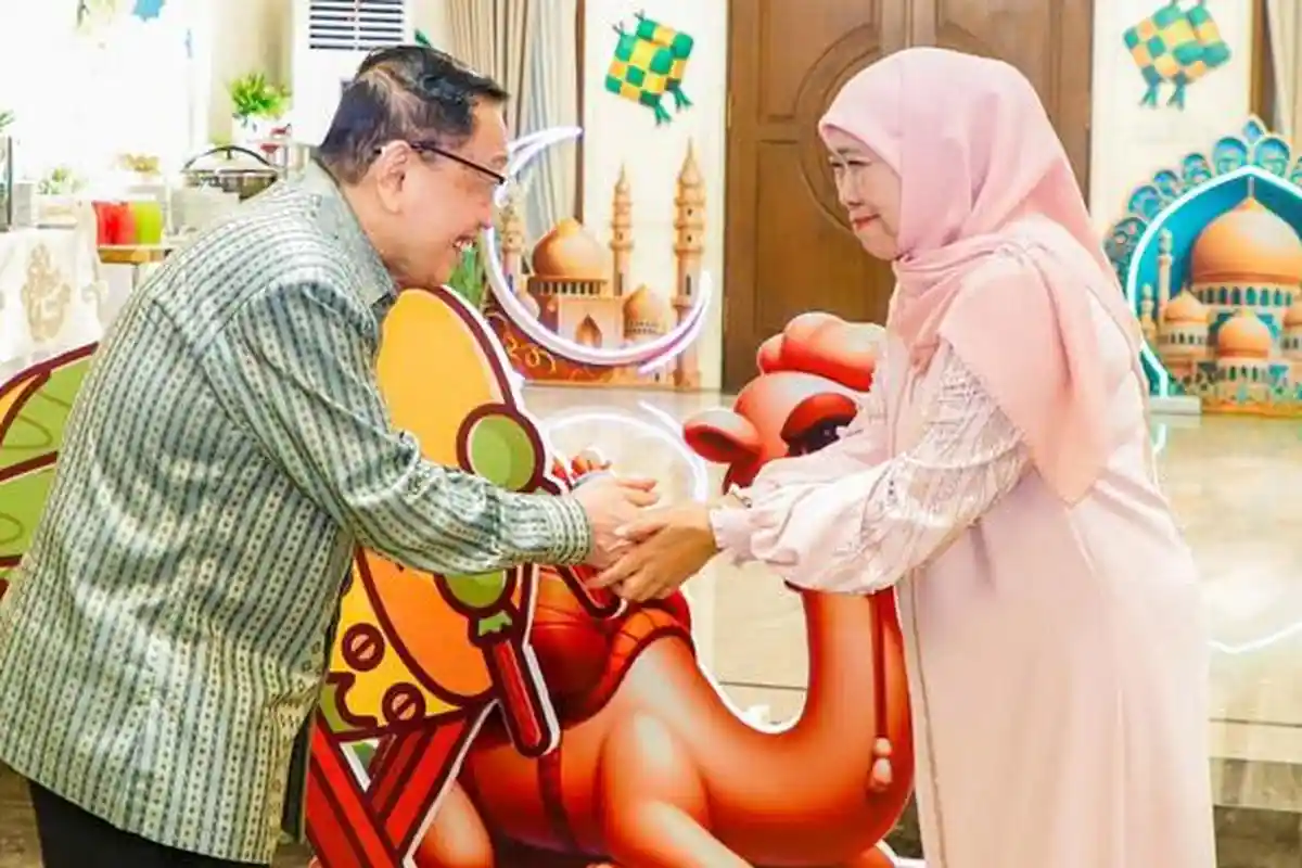 Halal Bihalal dengan Bos Maspion Group, Gubernur Khofifah Beri Pesan agar Tak Ada PHK di Jawa Timur