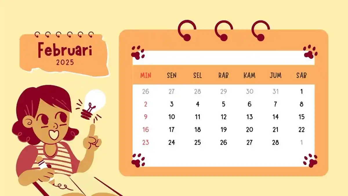 CEK Daftar Tanggal Merah dan Cuti Bersama Kalender Bulan Februari 2025 Menurut SKB 3 Menteri
