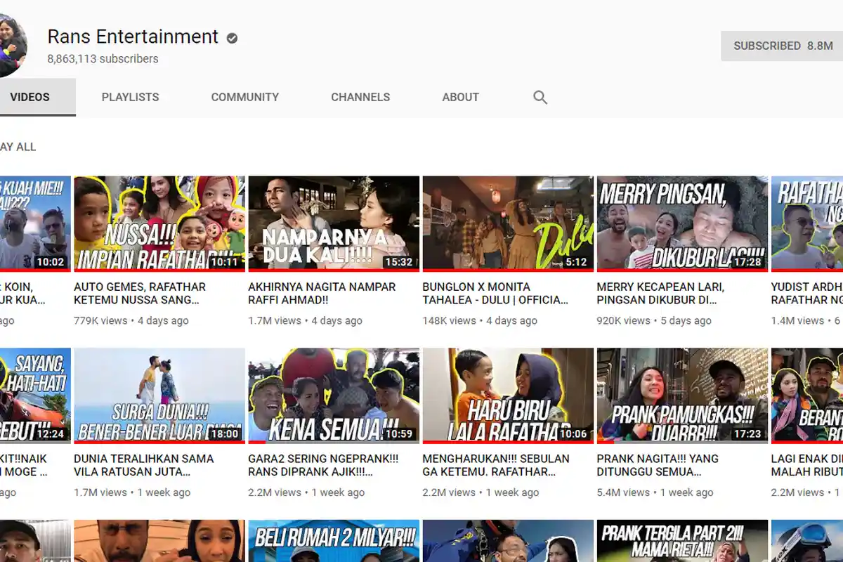 Ngaku Ada Benjolan di Leher, Raffi Ahmad Ngotot Ingin Tetap Kerja Tapi Video di Youtubenya Mandek