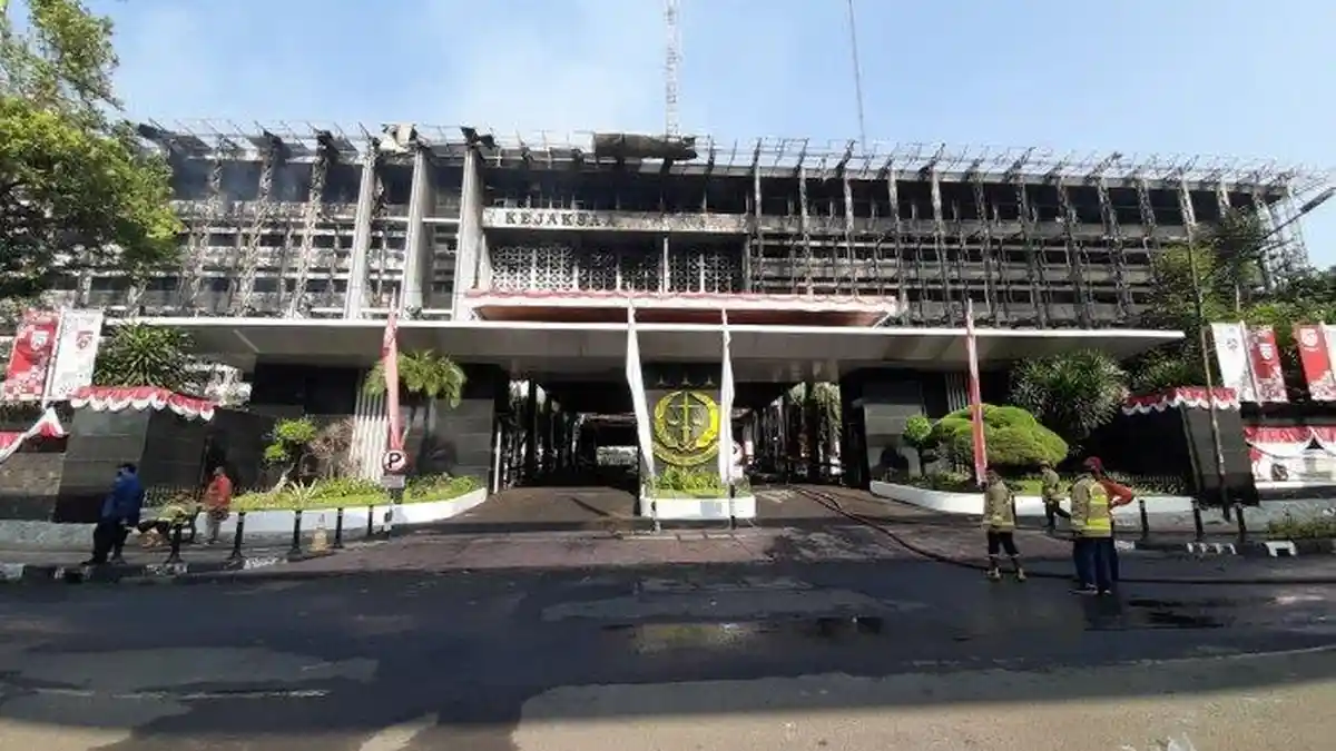 Polri Belum Bisa Olah TKP Gedung Kejagung