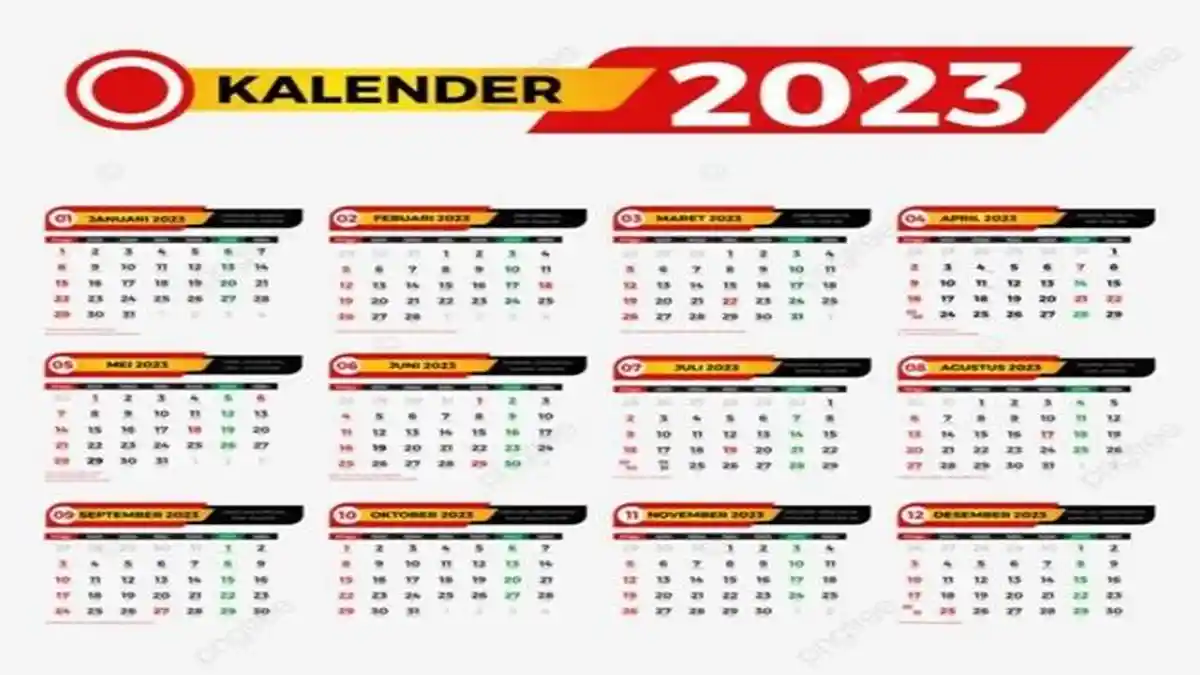 Link Download Kalender 2023 PNG, JPG, PDF Gratis , Lengkap Hari Libur Nasional Dan Cuti Bersama 2023