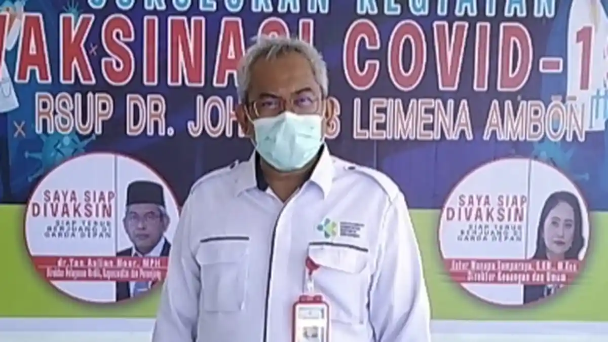 RSUP Dr J Leimena Ambon Siapkan 4 Ruangan Vaksinasi untuk Vaksin Gratis