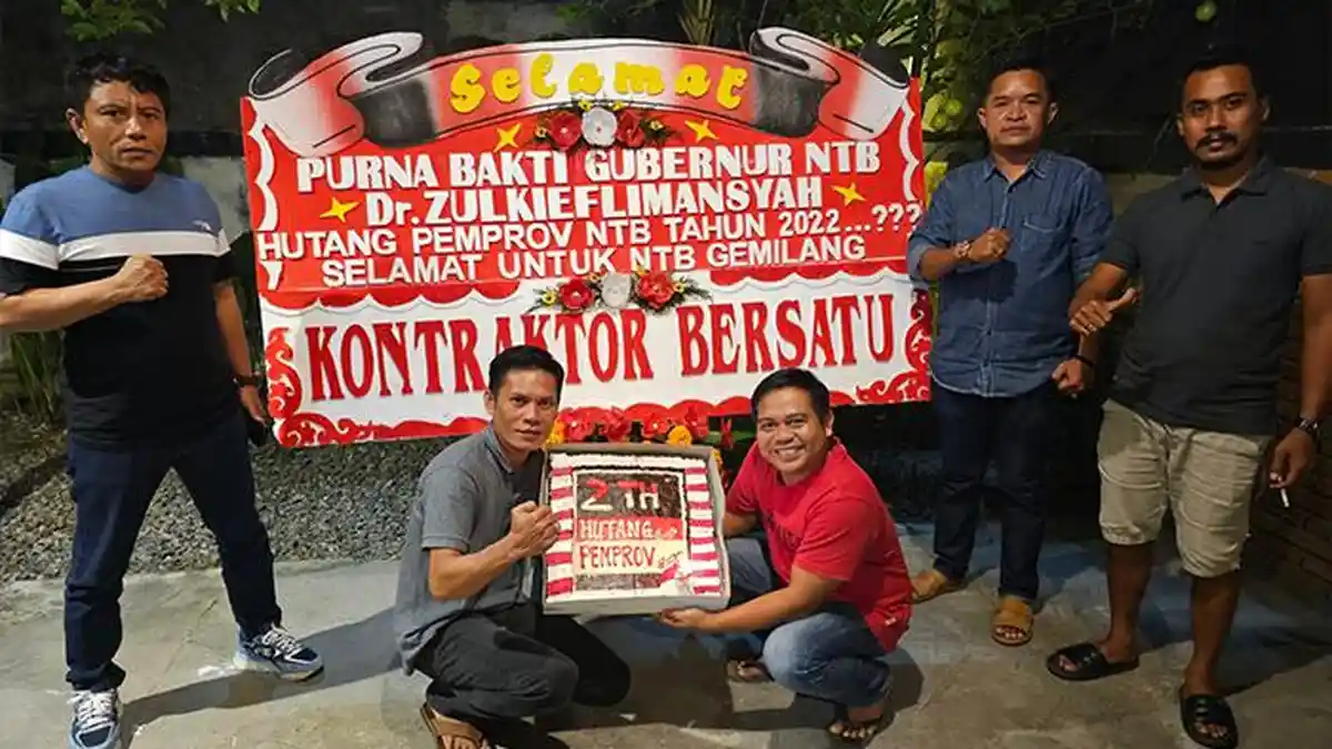'Kontraktor Bersatu' Kirim Karangan Bunga ke Gubernur NTB Bang Zul Demi ...
