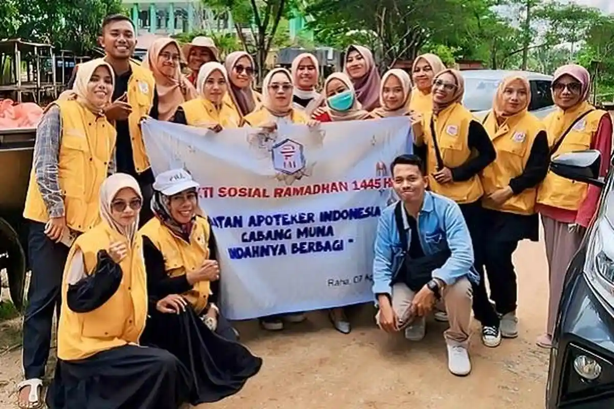 73 Paket Sembako Dibagikan IAI PC Kabupaten Muna ke Masyarakat Desa Kotano Wuna di Tongkuno