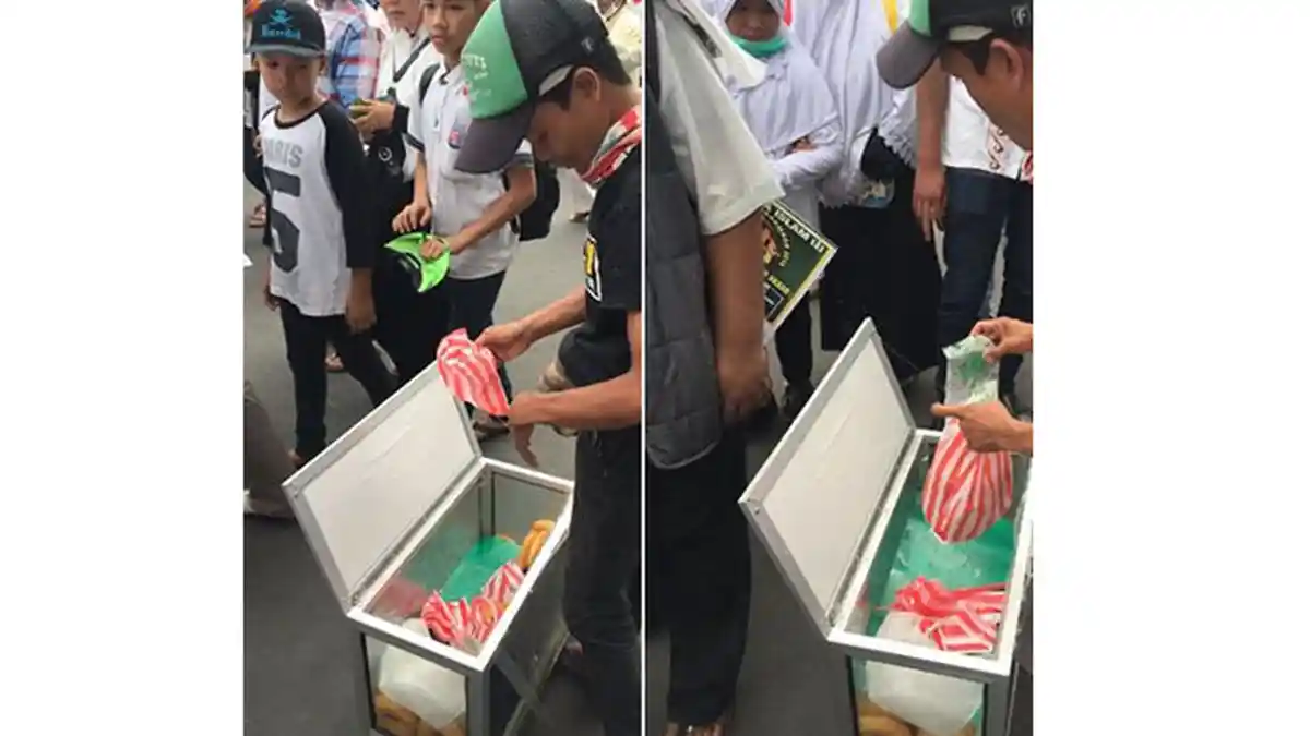 Netizen Ceritakan Kisah Tukang Donat yang Ikhlas Bagikan Gratis Buat Peserta Aksi 212