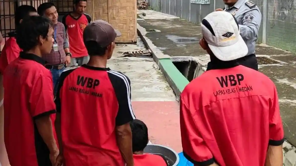 Lapas Kelas 1 Medan Berinovasi, Kelola Sampah Organik Sisa Dapur Jadi Budidaya Maggot