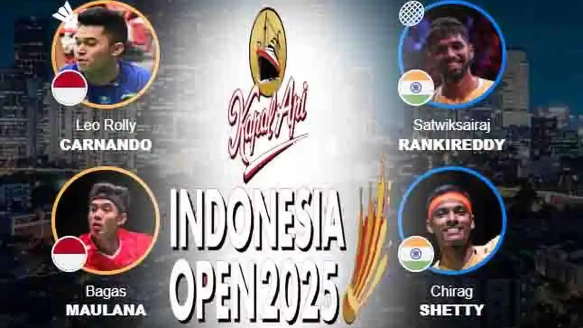 Hasil Badminton Hari Ini BWF Indonesia Open 2025 Super 1000: Carnando/Maulana Senasib Rehan/Gloria