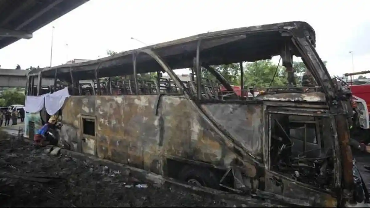 Kebakaran Bus Sekolah di Thailand, 25 Siswa Diduga Tewas