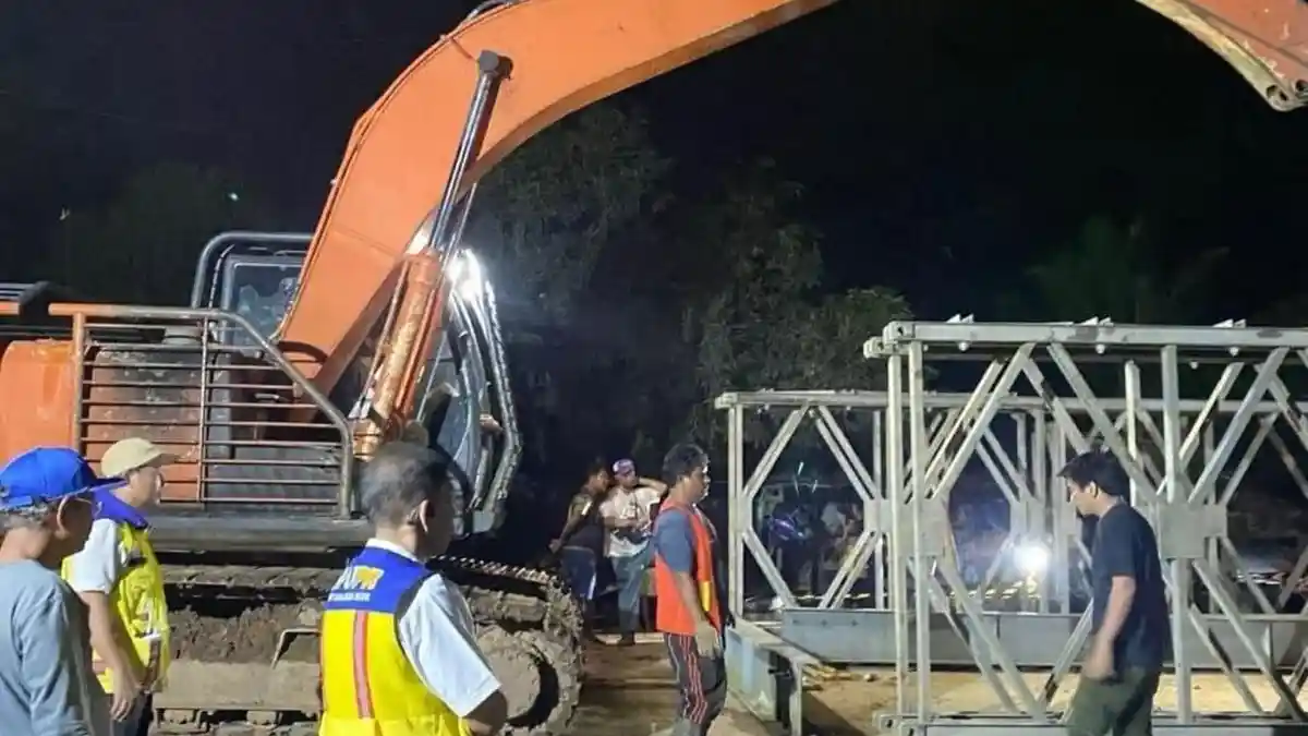 Box Culvert Baru Dibangun di Jalinsum Bungo Jambi, Jembatan Bailey Segera Dibongkar