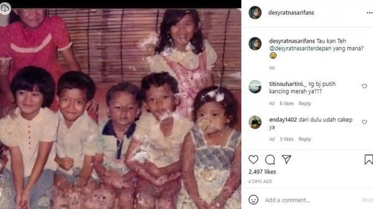 Bikin Pangling! Begini Penampakan Desy Ratnasari Saat Kecil, Netizen: Memang Cantik Sejak Bocil 