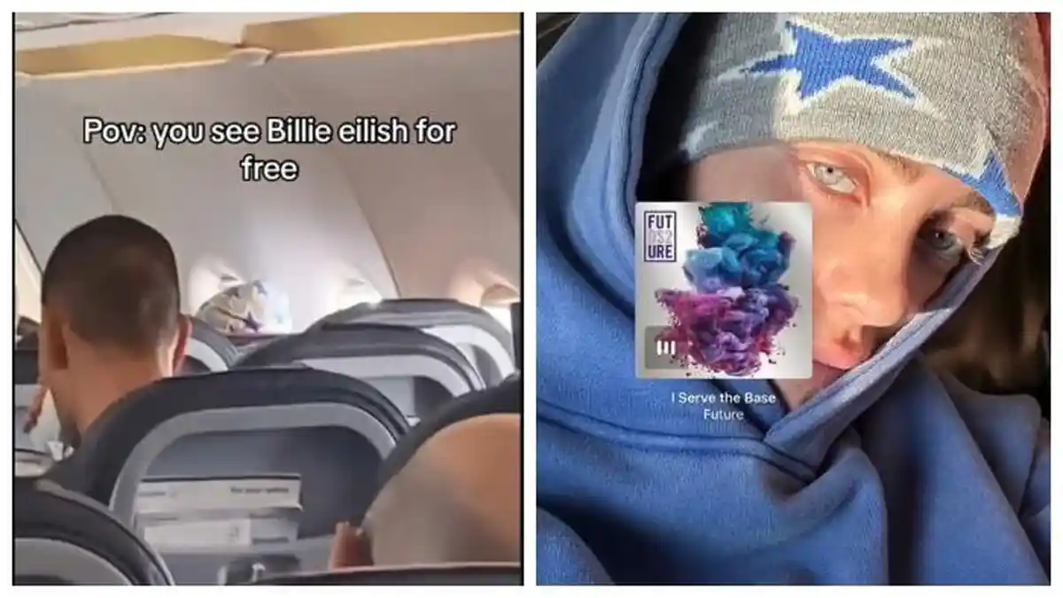Penggemar Billie Eilish Terkejut Lihat sang Idola Duduk di Kelas Ekonomi