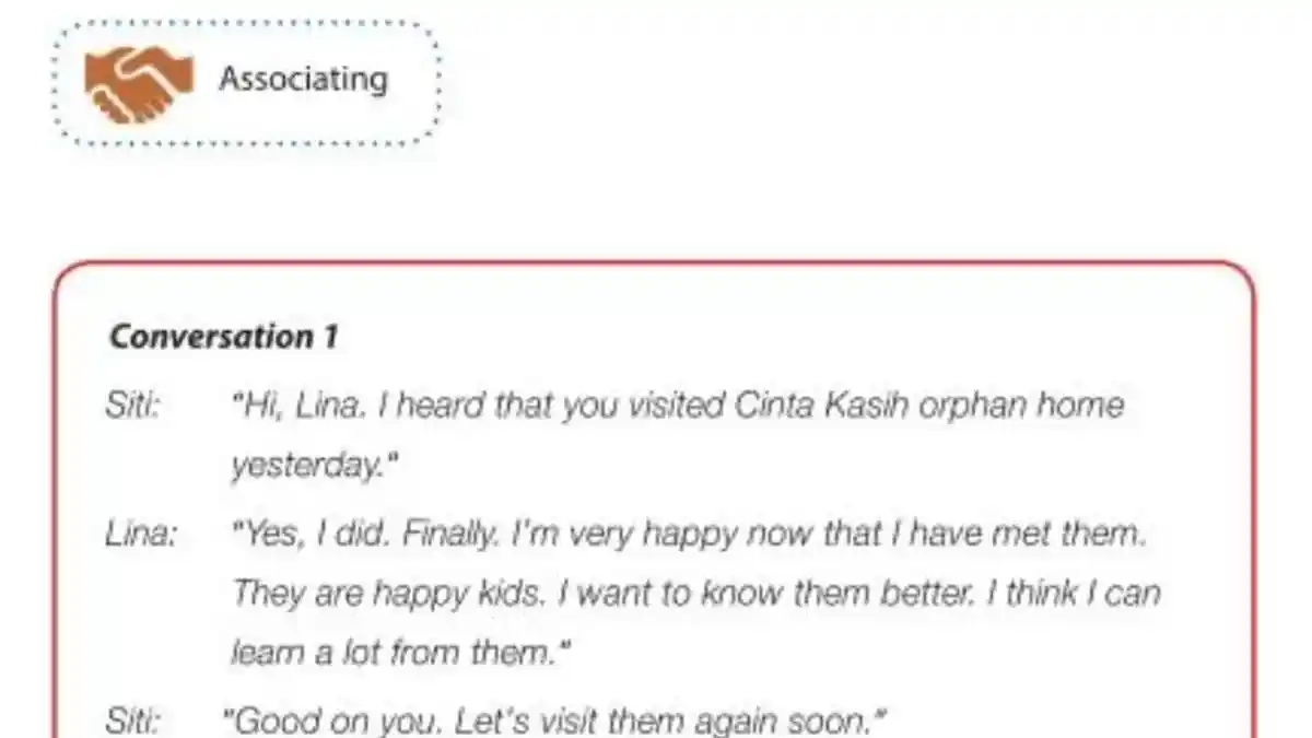 Kunci Jawaban Bahasa Inggris Kelas 9 Halaman 124 K13: Conversation Chapter 6
