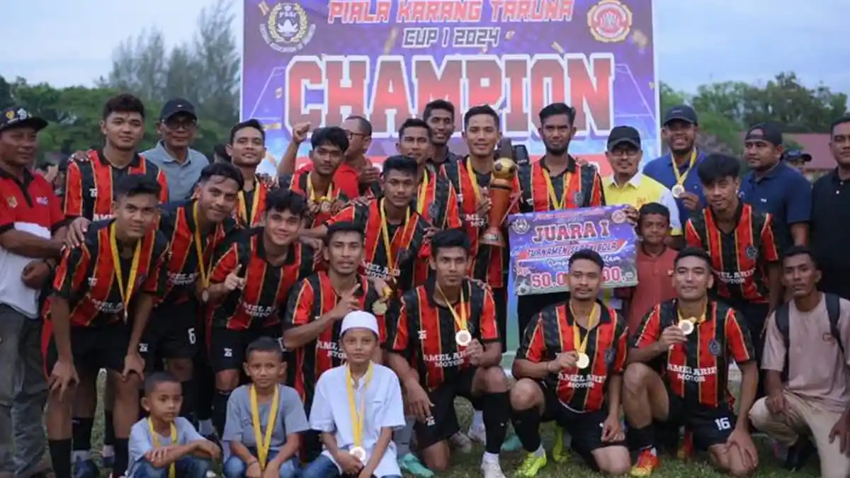 Apdesi FC Raih Juara Karang Taruna Simpang Mamplam Bireuen