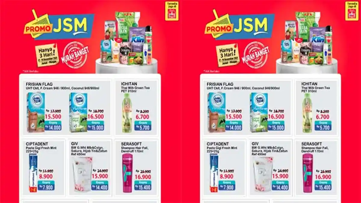 PROMO JSM ALFAMART Hari Ini 18 Desember 2021, Banyak Diskon Susu Sabun & Beras Rp 56.500 - 60.200