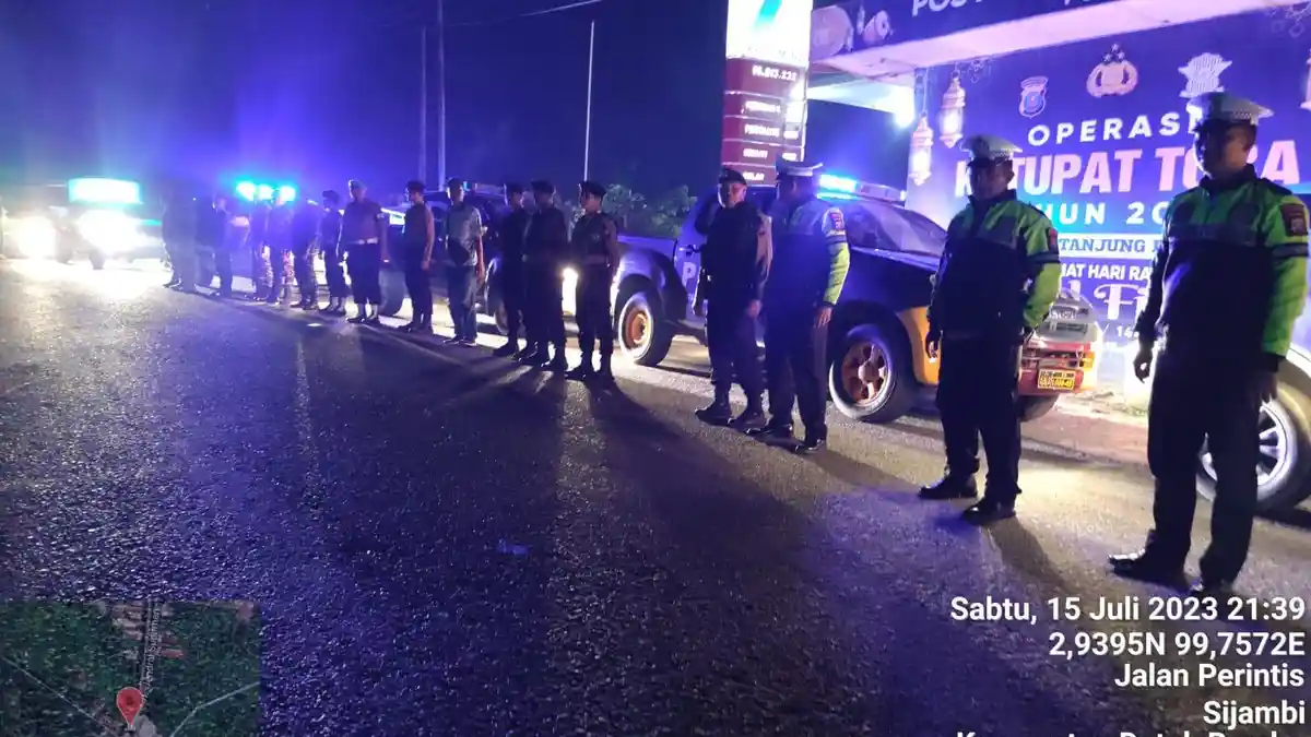 Tekan Angka Kriminalitas Jalanan, Polres Tanjungbalai Patroli Bareng TNI dan Pemko