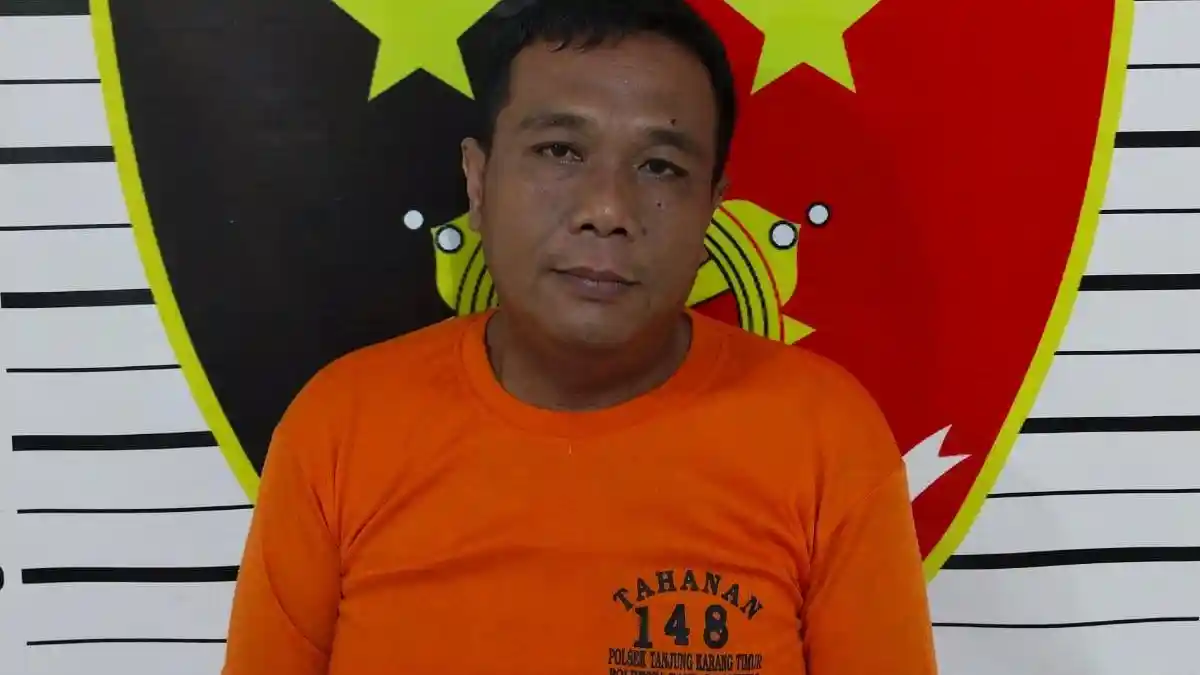 Polsek Tanjungkarang Timur Lampung Tangkap Pria Pembacok Penjual Tuak