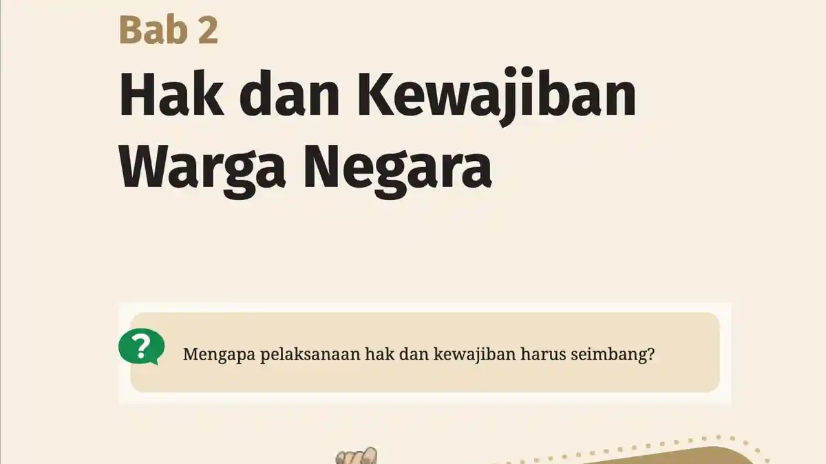 Rangkuman Pelajaran Pendidikan Pancasila Kelas 9 SD Bab 2 Halaman 47 : Pasal 28 UUD 1945