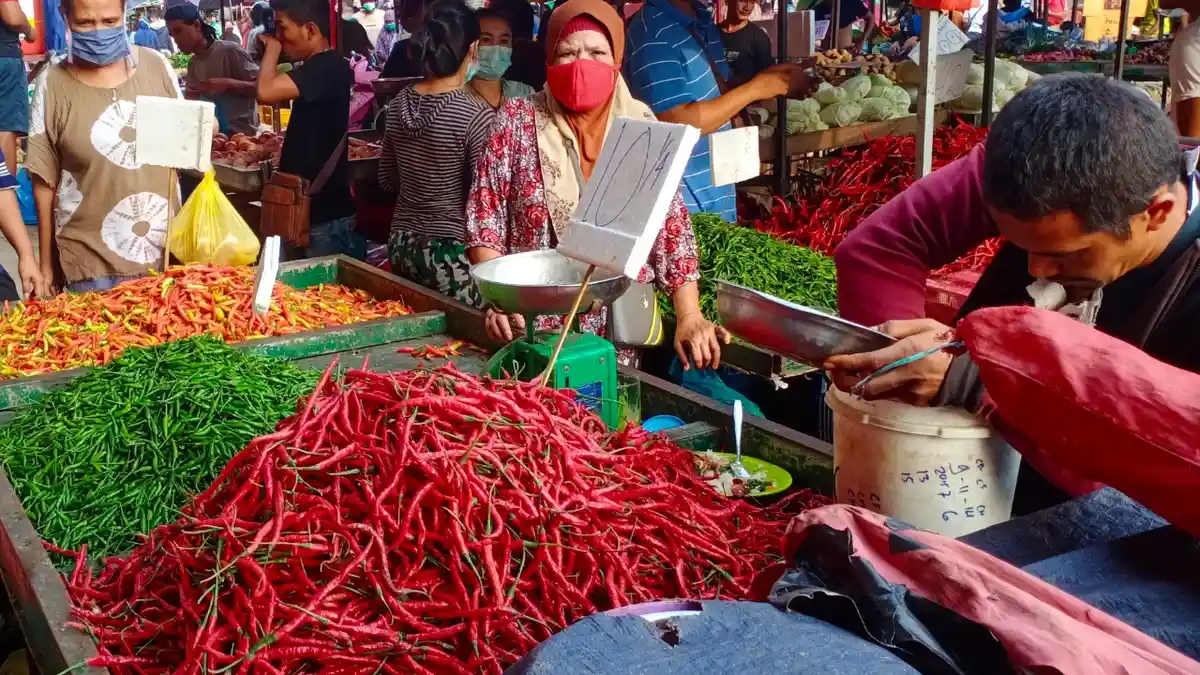 Hari Keempat Lebaran, Harga Cabai Merah di Pasar Tos 3000 Batam Melambung