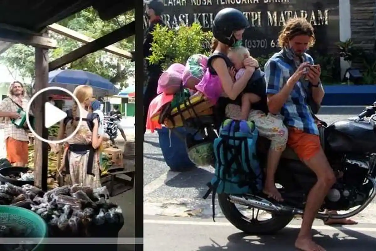 Viral di NTB, Bule asal Rusia Mengamen Demi Sesuap Makan, Duit Habis & Tak Bisa Pulang karena Corona