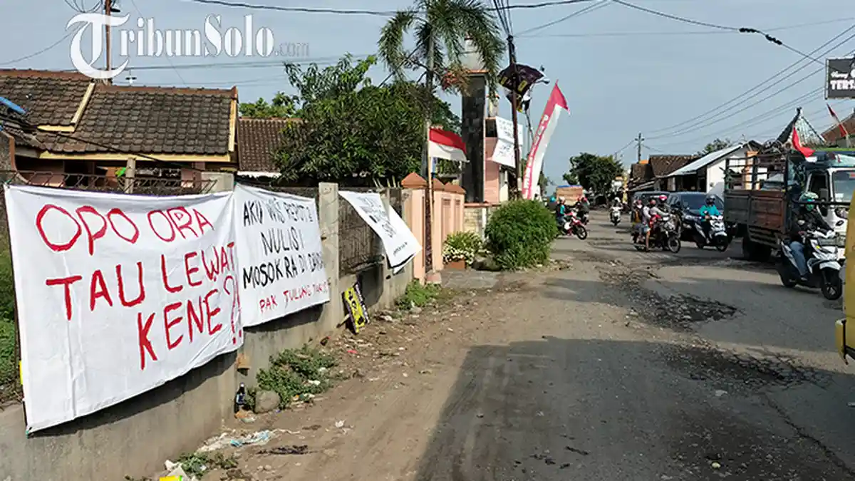 Awal Mula Jalan Simo-Kalioso di Boyolali Bisa Rusak Parah, hingga Warga Bikin Spanduk Menggelitik