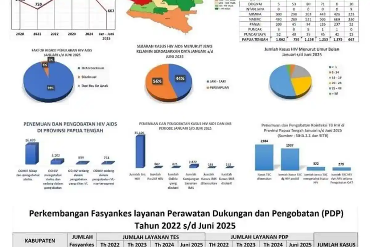 Prihatin! Kasus HIV di Papua Tengah Capai 23 Ribu: Nabire Jadi Daerah dengan Angka Tertinggi