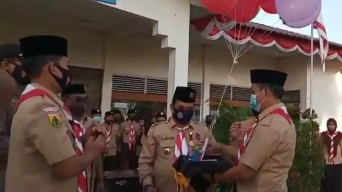 Kwarcab Pramuka Kota Langsa Luncurkan Website, Cut Bang Usman Abdullah Terima Lencana Melati