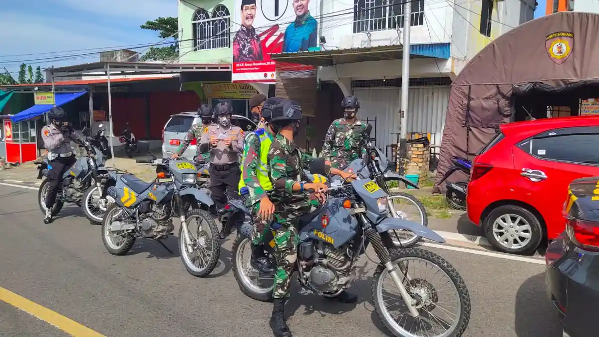 Masa Tenang Pilkada Kepri, Polres Tanjungpinang dan TNI Patroli Skala Besar