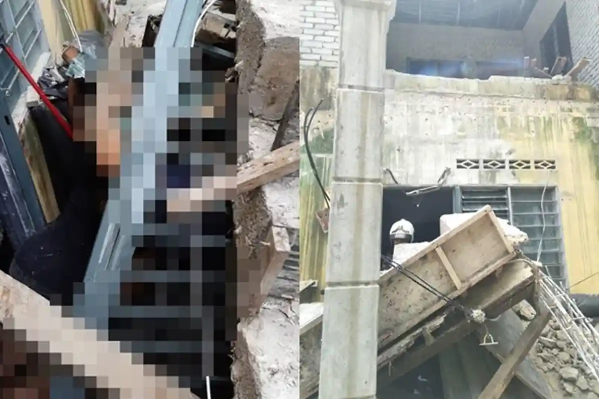 Wanita Hamil Tewas Tertimpa Tangga Beton, Suami dan 2 Pria Lain yang Hendak Menolong Ikut Tewas