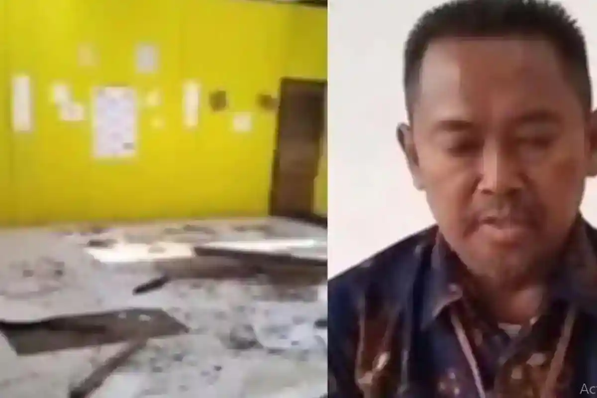 Nasib Guru SD Rekam Plafon Kelas Roboh Malah Disuruh Minta Maaf Gegara Viral, Dianggap Lalai