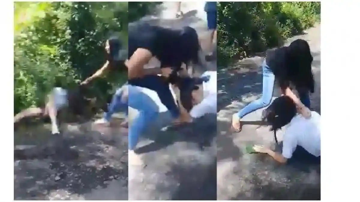Viral Video Dua Siswi SMP-SMK Berkelahi Gegara Rebutan Pacar Cinta Segitiga