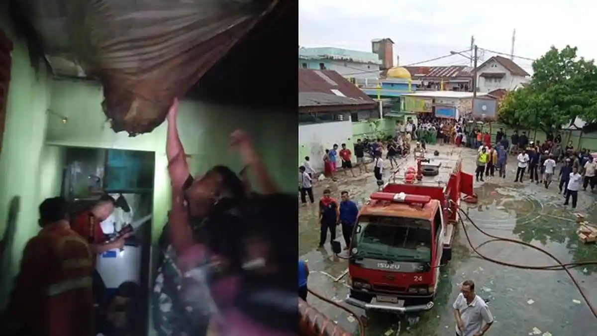 Diduga Kompor Meledak, Laboratorium Ponpes Subulussalam Palembang Hangus Terbakar