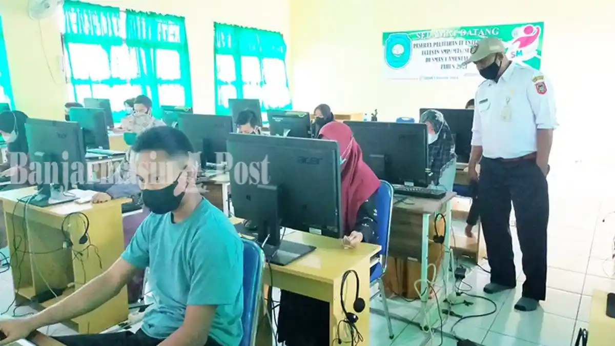 Gladi ANBK di SMAN 1 Amuntai Utara Kabupaten HSU, Server Kadang Down