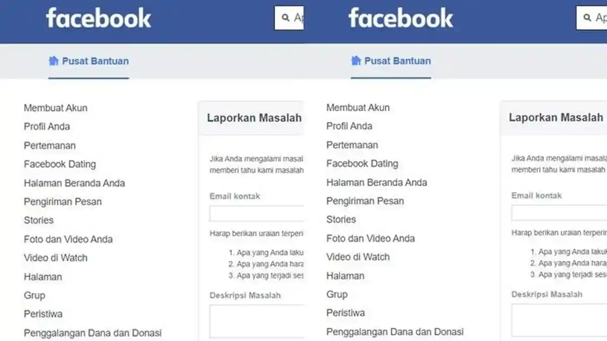 Cara Laporkan Masalah di Facebook atau FB, Bisa Lakukan Ini untuk Minta Bantuan Jika Ada Kendala