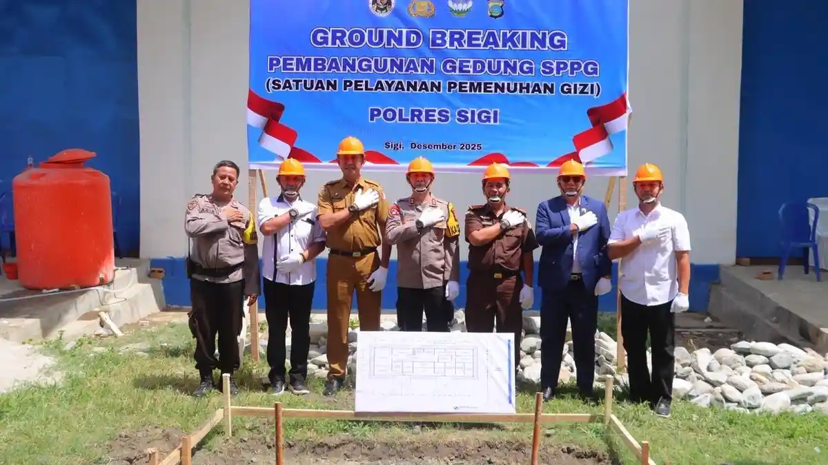 Sinergi Polri dan Pemda Sigi, Pembangunan Gedung SPPG Resmi Dimulai di ...