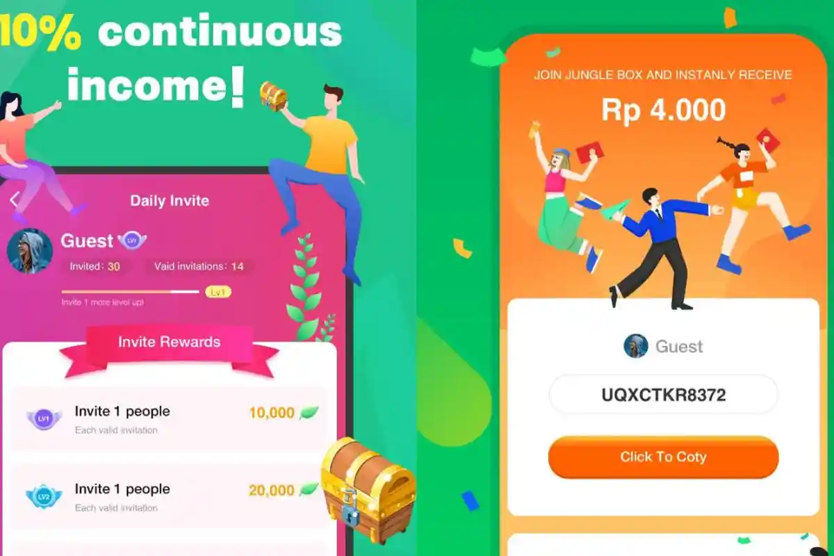 Cara Hasilkan Uang Lewat Aplikasi Jungle Box, Sehari Kantongi Rp 100 Ribu, Tugas Sesuai Keinginan