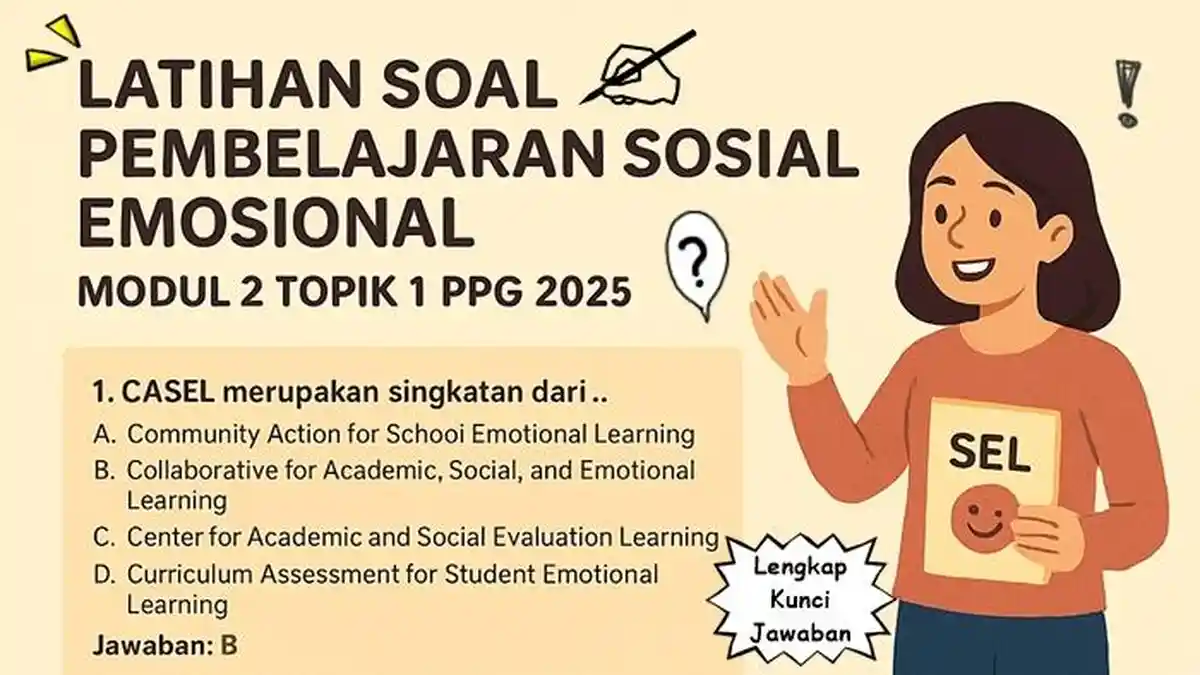 Soal Pembelajaran Sosial Emosional Modul 2 Topik 1 PPG 2025 Lengkap dengan Kunci Jawaban