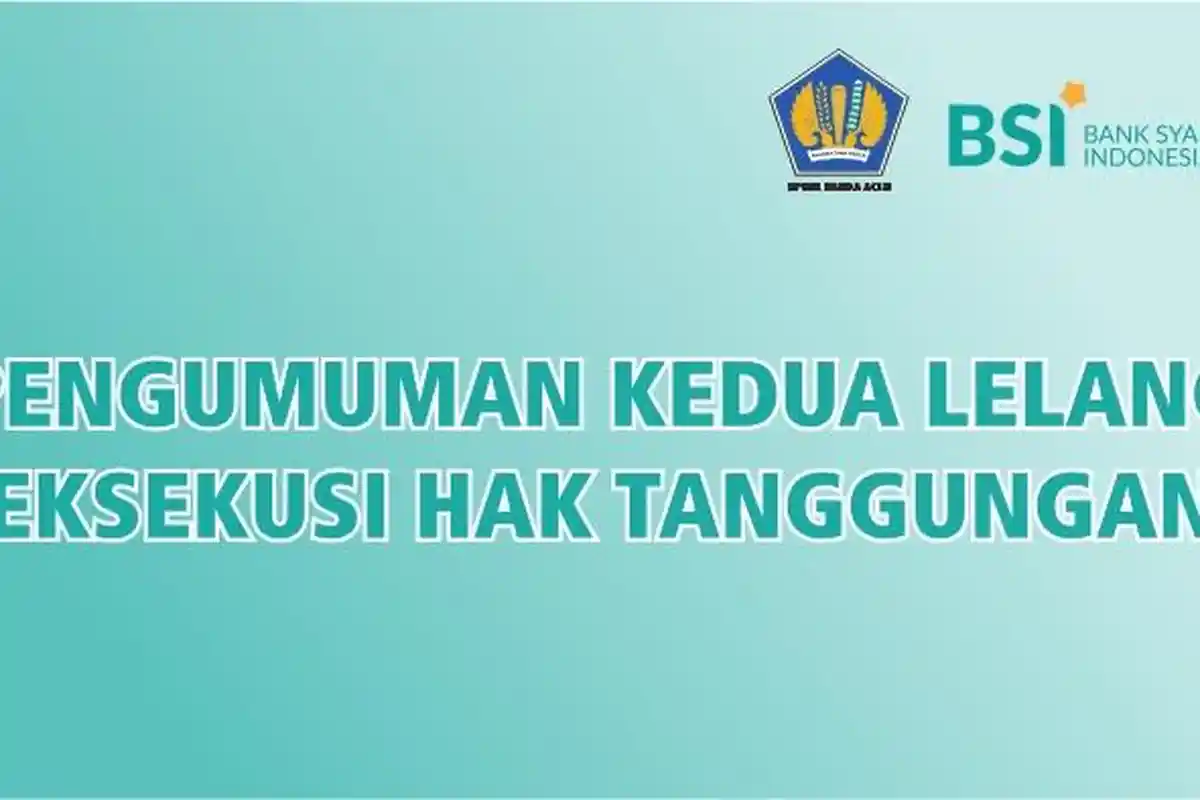 BSI Umumkan Lelang Kedua, Lokasi di Kota Banda Aceh dan Aceh Besar
