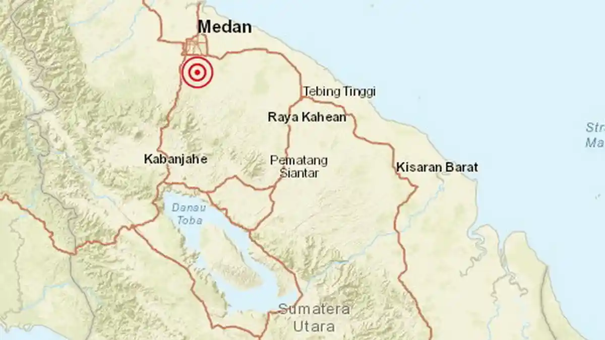 Gempa Hari Ini Rabu 25 September Guncang Sumut, Terasa MMI II-III di Medan, BMKG: Waspada Susulan