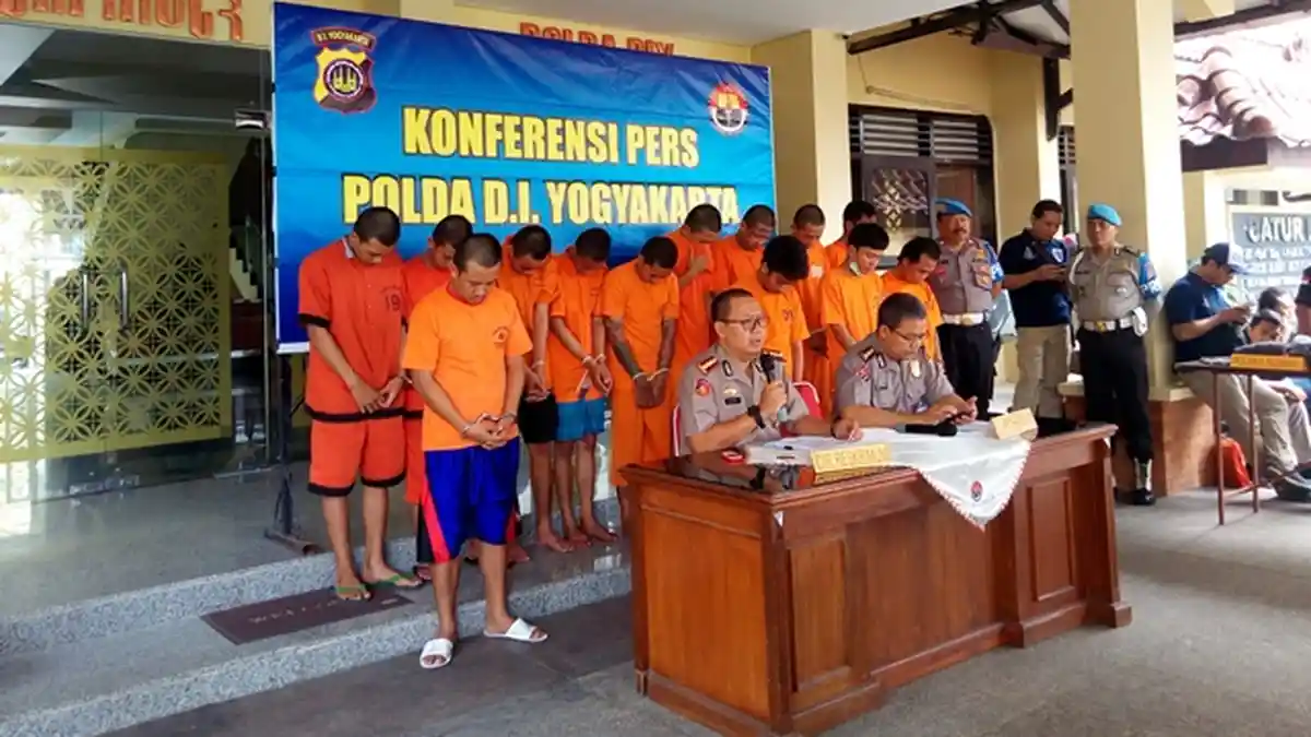Polda DIY Ungkap 13 Kasus Curas dan 27 Tersangka Selama Operasi 'Curas Progo 2018'