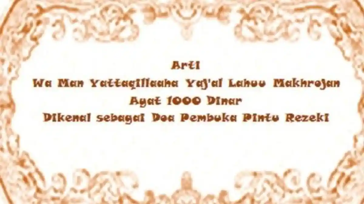 Bacaan Doa Ayat Seribu Dinar dan Waktu Mustajab untuk Mohon Rezeki pada Allah SWT